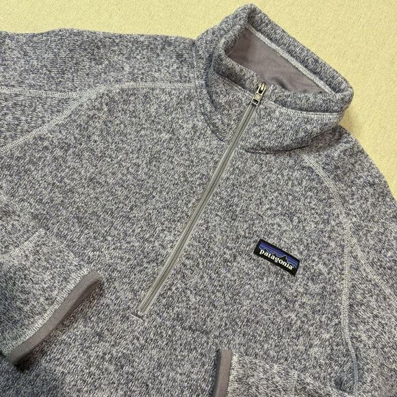 Patagonia Better Sweater 1/4 Zip Womens Pullover Jacket Smoky Violet Purple Med - Picture 1 of 6